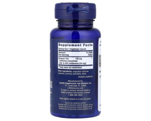 Life Extension, Soy Isoflavones, 30 Vegetarian Capsules (135 mg per Capsule) Life Extension, Soy Isoflavones, 30 Vegetarian Capsules (135 mg per Capsule)