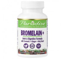 Paradise Herbs, Bromelain+, 60 Vegetarian Capsules