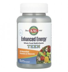 KAL, Enhanced Energy®, Teen, Multivitamin, 60 VegTabs