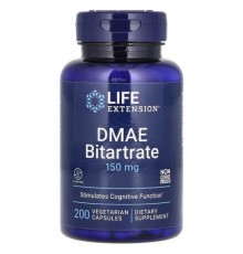 Life Extension, DMAE Bitartrate, 150 mg, 200 Vegetarian Capsules