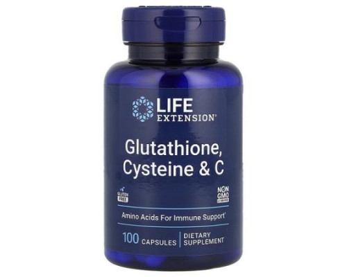 Life Extension, Glutathione, Cysteine & C, 100 Capsules Life Extension, Glutathione, Cysteine & C, 100 Capsules