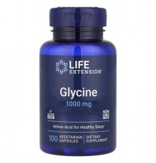 Life Extension, Glycine, 1,000 mg, 100 Vegetarian Capsules