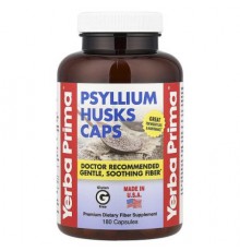 Yerba Prima, Psyllium Husks Caps, 180 Capsules