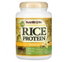 NutriBiotic, Raw Rice Protein, Vanilla, 1 lb 5 oz (600 g)