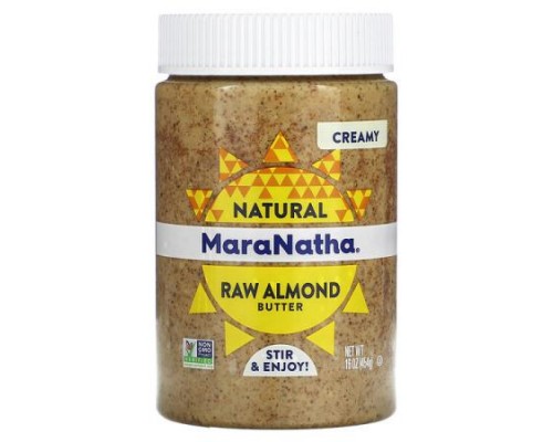 MaraNatha, Natural Raw Almond Butter, Creamy, 16 oz (454 g)
