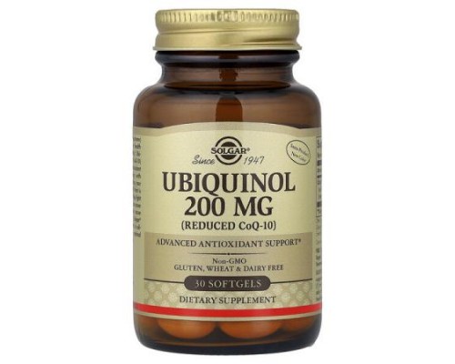 Solgar, Ubiquinol (Reduced CoQ10), 200 mg, 30 Softgels