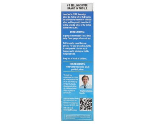 Sovereign Silver, Bio-Active Silver Hydrosol, Natural Nasal Spray, Sinus Relief, 2 fl oz (59 ml)