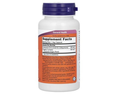 NOW Foods, CoQ10, 150 mg, 100 Veg Capsules