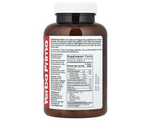Yerba Prima, Prebiotic Colon Care, 180 Capsules Yerba Prima, Prebiotic Colon Care, 180 Capsules