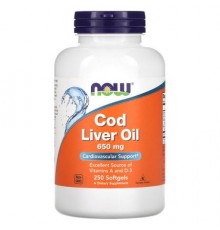 NOW Foods, Cod Liver Oil, 650 mg, 250 Softgels