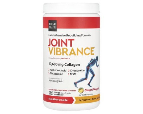 Vibrant Health, Joint Vibrance, Version 5.0, Orange Pineapple, 13.7 oz (388.5 g) Vibrant Health, Joint Vibrance, Version 5.0, Orange Pineapple, 13.7 oz (388.5 g)