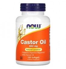 NOW Foods, Castor Oil, 650 mg, 120 Softgels
