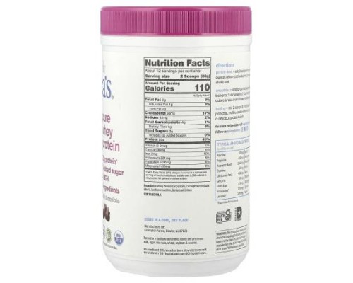 Simply Tera's, Pure Whey Protein, Dark Chocolate, 12 oz (340 g)