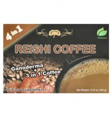 Longreen, 4 in 1 Reishi Coffee, 10 Sachets, 6.35 oz (180 g)