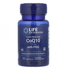 Life Extension, Super Ubiquinol CoQ10 with PQQ, 100 mg, 30 Softgels