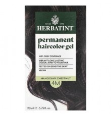 Herbatint, Permanent Haircolor Gel, 4M Mahogany Chestnut, 5.75 fl oz (170 ml)