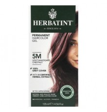 Herbatint, Permanent Haircolor Gel, 5M Light Mahogany Chestnut, 4.56 fl oz (135 ml)