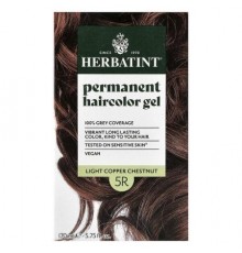 Herbatint, Permanent Haircolor Gel, 5R Light Copper Chestnut, 5.75 fl oz (170 ml)