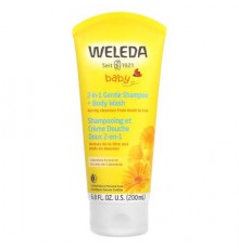 Weleda, 2-in-1 Gentle Shampoo + Body Wash, Calendula Extract, 6.8 fl oz (200 ml)