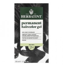 Herbatint, Permanent Haircolor Gel, 2N Brown, 5.75 fl oz (170 ml)