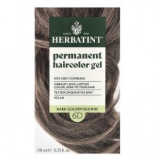 Herbatint, Permanent Haircolor Gel, 6D Dark Golden Blonde, 5.75 fl oz (170 ml)