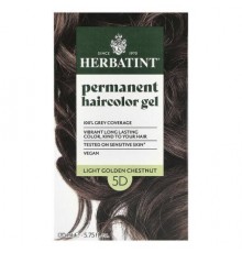Herbatint, Permanent Haircolor Gel, 5D Light Golden Chestnut, 5.75 fl oz (170 ml)