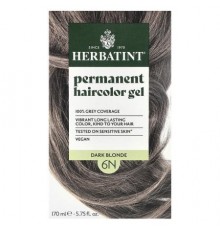 Herbatint, Permanent Haircolor Gel, 6N Dark Blonde, 5.75 fl oz (170 ml)