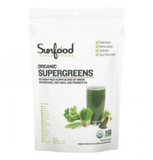 Sunfood, Organic Supergreens, 8 oz (227 g)