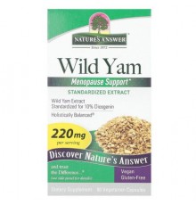 Nature's Answer, Wild Yam, 220 mg , 60 Vegetarian Capsules