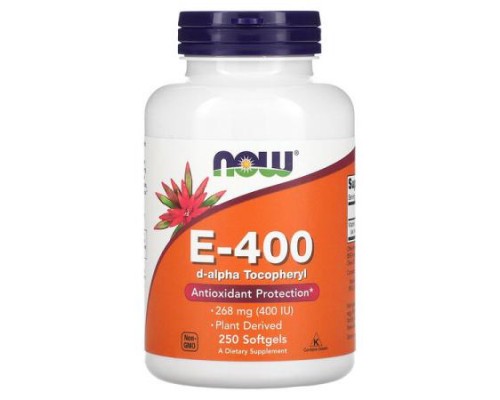 NOW Foods, E-400, 268 mg (400 IU), 250 Softgels