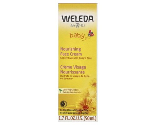 Weleda, Baby, Nourishing Face Cream, Calendula Extracts, 1.7 fl oz (50 ml) Weleda, Baby, Nourishing Face Cream, Calendula Extracts, 1.7 fl oz (50 ml)
