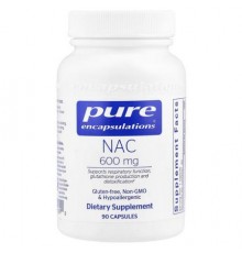 Pure Encapsulations, NAC, 600 mg, 90 Capsules