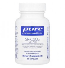 Pure Encapsulations, SR-CoQ10 with PQQ, 60 Capsules
