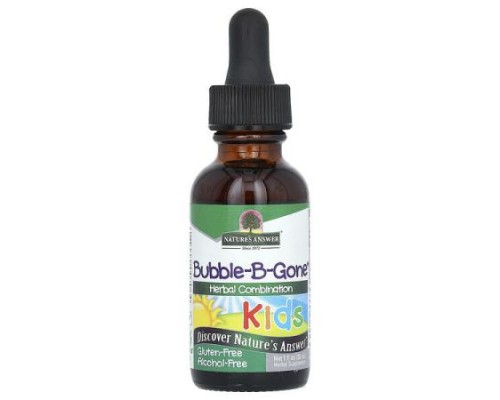 Nature's Answer, Bubble-B-Gone, Kids, Alcohol-Free, 1 fl oz (30 ml)