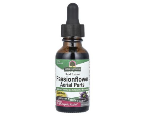 Nature's Answer, Passionflower Aerial Parts, Fluid Extract, 2,000 mg, 1 fl oz (30 ml) Nature's Answer, Passionflower Aerial Parts, Fluid Extract, 2,000 mg, 1 fl oz (30 ml)
