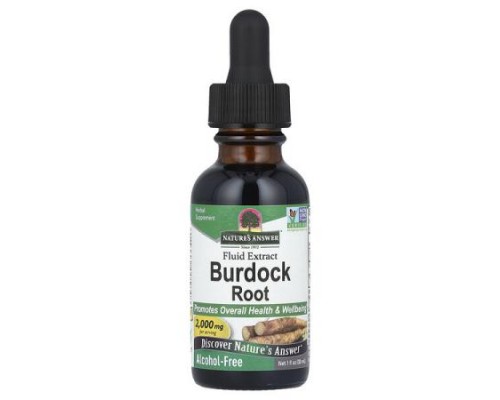 Nature's Answer, Burdock Root, Fluid Extract, Alcohol-Free, 2,000 mg, 1 fl oz (30 ml)