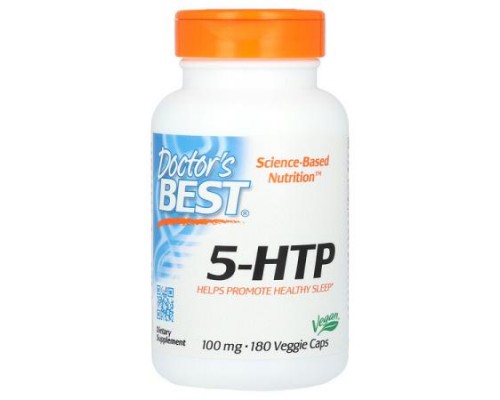 Doctor's Best, 5-HTP, 100 mg, 180 Veggie Caps Doctor's Best, 5-HTP, 100 mg, 180 Veggie Caps