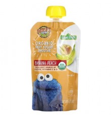 Earth's Best, Organic Fruit Yogurt Smoothie, 2 Years and Up, Banana Peach, 4.2 oz (120 g)