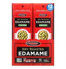 Seapoint Farms, Dry Roasted Edamame, Sea Salt, 12 Packs, 1.58 oz (45 g) Each