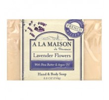 A La Maison de Provence, Hand & Body Bar Soap, Lavender Flowers, 8.8 oz (250 g)