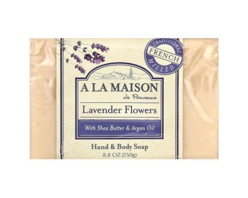 A La Maison de Provence, Hand & Body Bar Soap, Lavender Flowers, 8.8 oz (250 g) A La Maison de Provence, Hand & Body Bar Soap, Lavender Flowers, 8.8 oz (250 g)