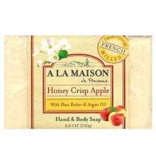 A La Maison de Provence, Hand & Body Bar Soap, Honey Crisp Apple, 8.8 oz (250 g)