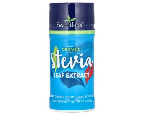 SweetLeaf Stevia, Organic Stevia Leaf Extract, 0.9 oz (25 g)