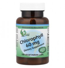 World Organic, Chlorophyll, 60 mg, 100 Vegetarian Caps
