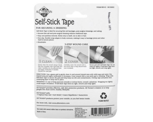 All Terrain, Self-Stick Tape, 1 Roll All Terrain, Self-Stick Tape, 1 Roll