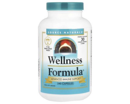 Source Naturals, Wellness Formula, Advanced Immune Support, 240 Capsules Source Naturals, Wellness Formula, Advanced Immune Support, 240 Capsules