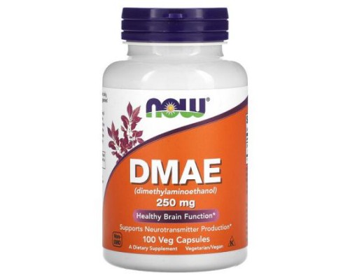 NOW Foods, DMAE, 250 mg, 100 Veg Capsules NOW Foods, DMAE, 250 mg, 100 Veg Capsules
