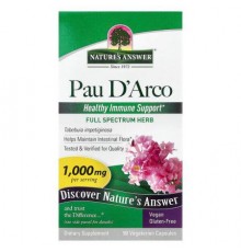Nature's Answer, Pau D'Arco, 90 Vegetarian Capsules (500 mg per Capsule)
