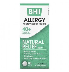 MediNatura, BHI, Allergy Relief, 100 Tablets