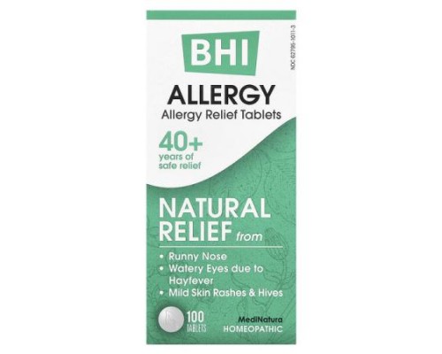 MediNatura, BHI, Allergy Relief, 100 Tablets MediNatura, BHI, Allergy Relief, 100 Tablets